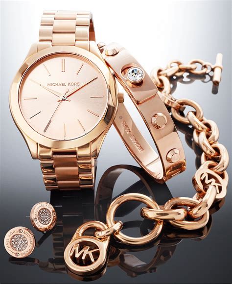 macys michael kors rose gold jewellery|Michael Kors Rose Gold Plated Jewelry & Watches .